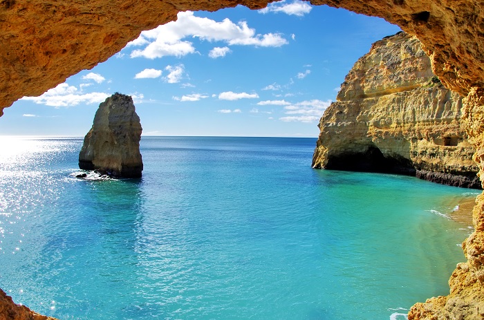 Formations rocheuses su la côte d'Algarve