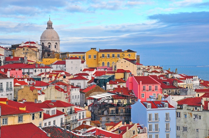 Maisons colorées à Lisbonne