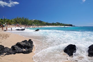 Plage sur l'ile de la Réunion