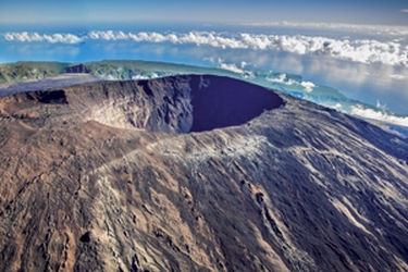 Volcan sur l'ile de la Réunion